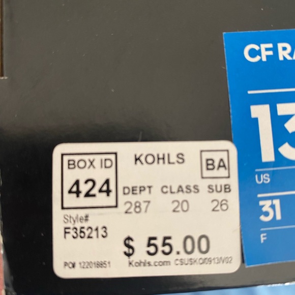 Adidas Cloudfoam Sneakers Grey and Red New In Box - Picture 7 of 7